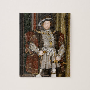 Portret van Henry VIII door Hans Holbein de Younge Legpuzzel