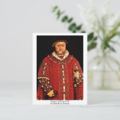 Portret van Henry VIII door na Hans Holbein -3 Briefkaart (Staand voorkant)