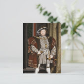 Portret van Henry VIII (Hans Holbein de Younger) Briefkaart (Staand voorkant)