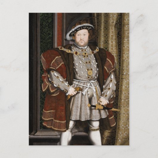 Portret van Henry VIII (Hans Holbein de Younger) Briefkaart (Voorkant)