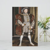 Portret van Henry VIII (Hans Holbein de Younger) Briefpapier (Staand voorkant)