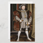 Portret van Henry VIII (Hans Holbein de Younger) Briefpapier (Voorkant / Achterkant)