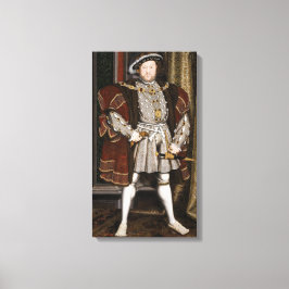 Portret van Henry VIII (Hans Holbein de Younger) Canvas Afdruk