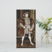 Portret van Henry VIII (Hans Holbein de Younger) Kaart (Staand voorkant)