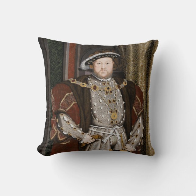 Portret van Henry VIII (Hans Holbein de Younger) Kussen (Voorkant)
