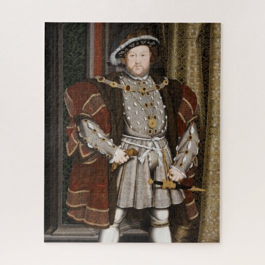 Portret van Henry VIII (Hans Holbein de Younger) Legpuzzel (Verticaal)