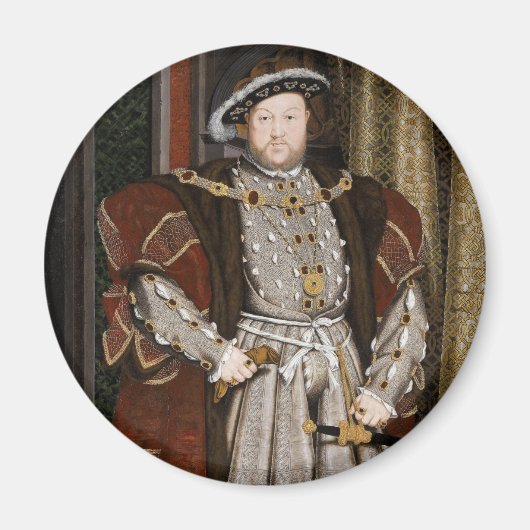 Portret van Henry VIII (Hans Holbein de Younger) Magneet (Voorkant)