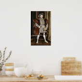 Portret van Henry VIII (Hans Holbein de Younger) Poster (Keuken)
