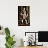 Portret van Henry VIII (Hans Holbein de Younger) Poster (Thuiskantoor)