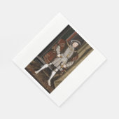 Portret van Henry VIII (Hans Holbein de Younger) Servet (Hoek)