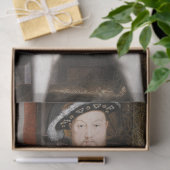 Portret van Henry VIII (Hans Holbein de Younger) Tissuepapier (Geschenk)
