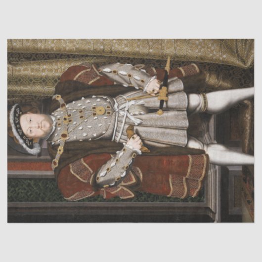 Portret van Henry VIII (Hans Holbein de Younger) Tissuepapier (Voorkant)
