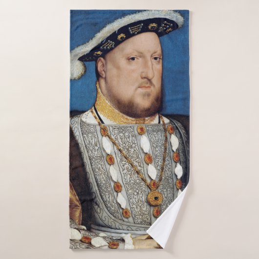 Portret van Henry VIII of England, Holbein Badhanddoek (Badhanddoek)