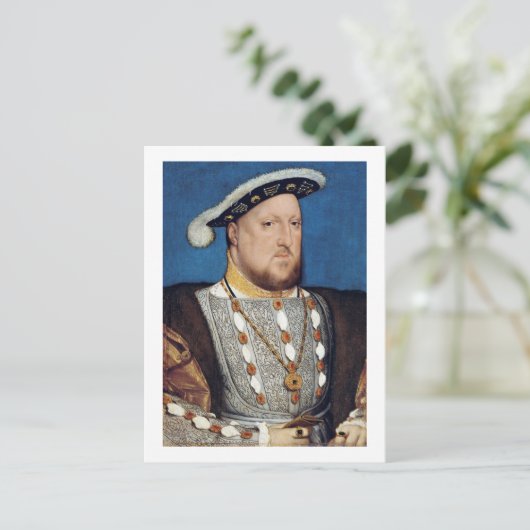 Portret van Henry VIII of England, Holbein Briefkaart (Staand voorkant)