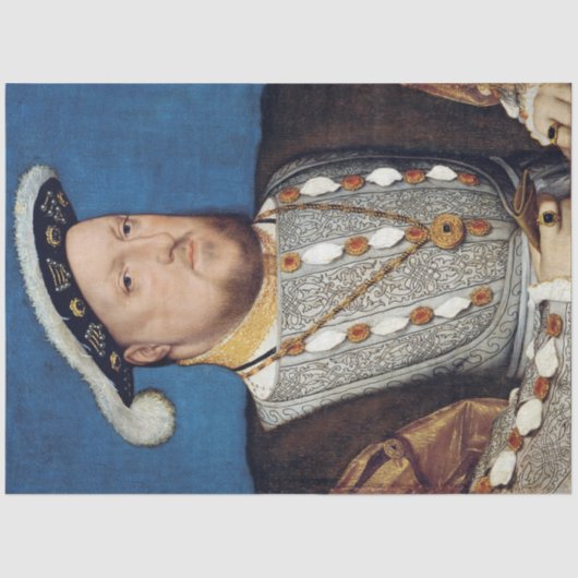 Portret van Henry VIII of England, Holbein Tissuepapier (Voorkant)