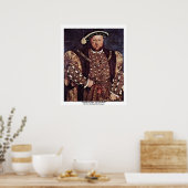 portret van Henry VIII of England Poster (Keuken)