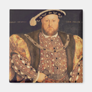 Portret van Henry VIII op de leeftijd van 49, 1540 Magneet