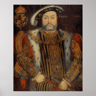 Portret van Henry VIII Poster