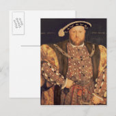 Portret van Henry VIII van 49.1540 jaar Briefkaart (Voorkant / Achterkant)