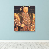 Portret van Henry VIII van 49.1540 jaar Canvas Afdruk (Insitu (Houten vloer))