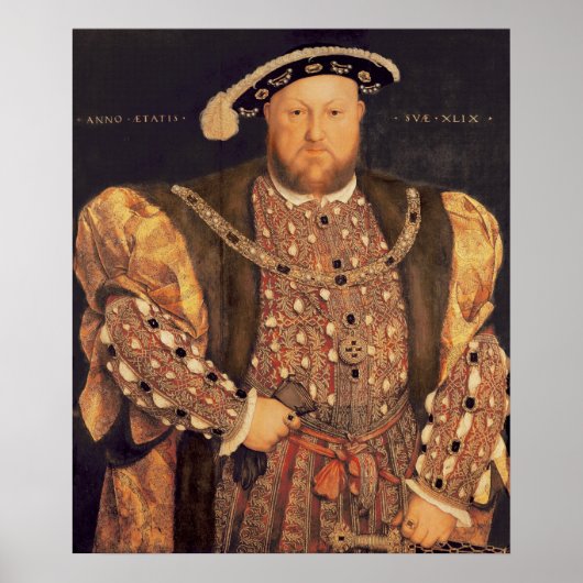 Portret van Henry VIII van 49.1540 jaar Poster (Voorkant)