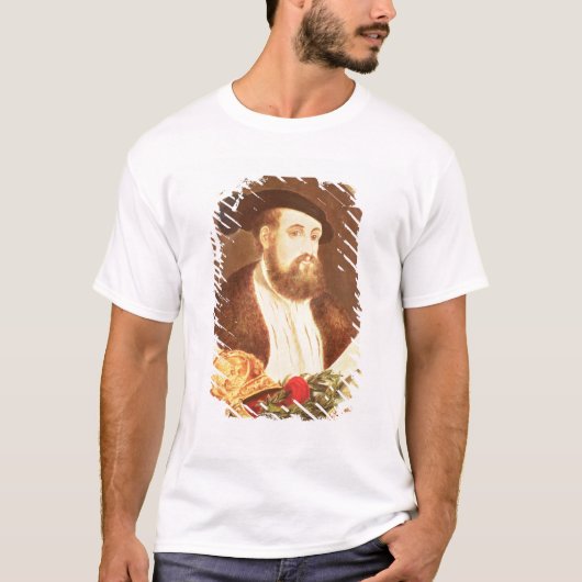 Portret van Hernan Cortes T-shirt (Voorkant)