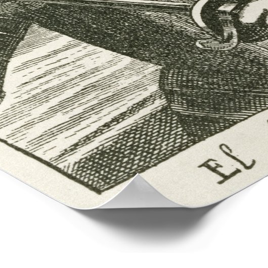 Portret van Hernando de Soto Poster (Hoek)