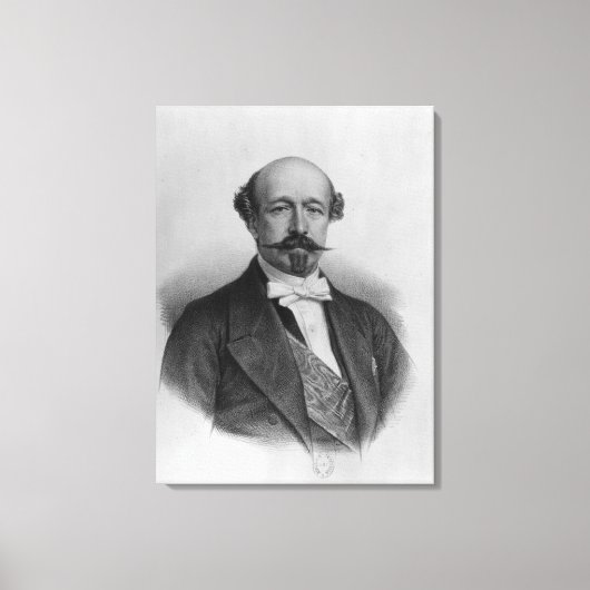 Portret van hertog Charles de Morny c.1850 Canvas Afdruk (Voorkant)