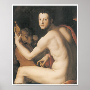 Portret van Hertog Cosimo I de"medici als Orpheus Poster