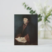 Portret van het Erasmus-programma Desiderius van R Briefkaart (Staand voorkant)