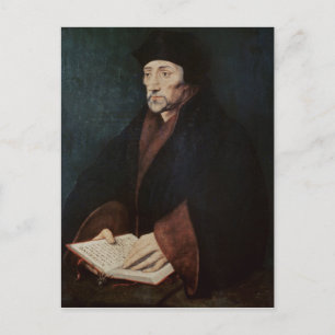Portret van het Erasmus-programma Desiderius van R Briefkaart