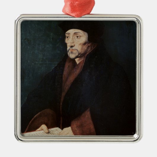 Portret van het Erasmus-programma Desiderius van R Metalen Ornament (Voorkant)