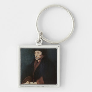 Portret van het Erasmus-programma Desiderius van R Sleutelhanger