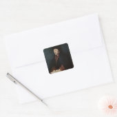 Portret van het Erasmus-programma Desiderius van R Vierkante Sticker (Envelop)