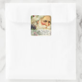  portret van het Etiket van het Adres van de Kerst (Tas)