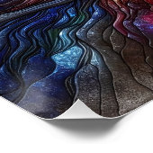 Portret van het gezicht van de vrouw in reliëf kun perfect poster (Hoek)