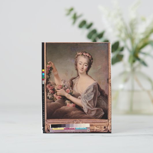 Portret van het graafschap Barry als Flora Briefkaart (Staand voorkant)