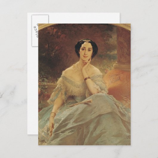 Portret van het graafschap Hallez-Claparede Briefkaart (Voorkant / Achterkant)