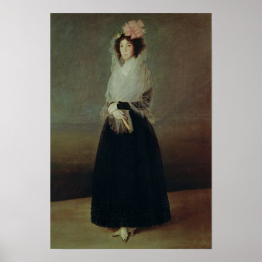 Portret van het graafschap Marquesa de la Solana Poster (Voorkant)