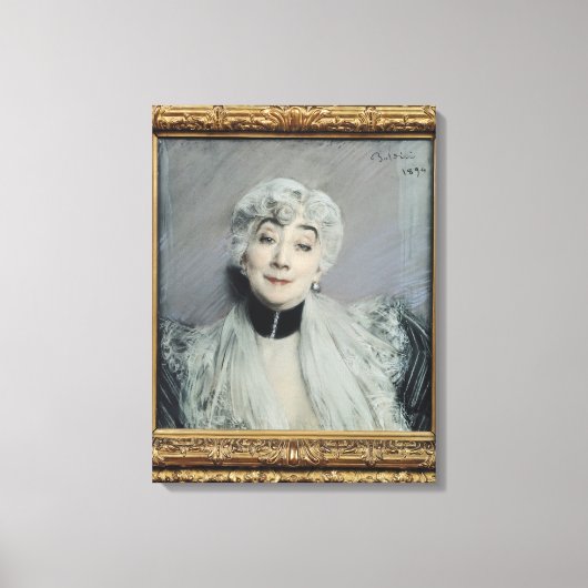 Portret van het graafschap Martel de Janville Canvas Afdruk (Voorkant)