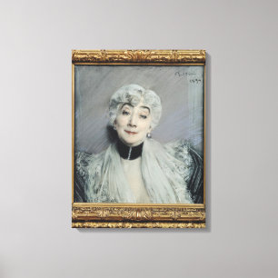 Portret van het graafschap Martel de Janville Canvas Afdruk
