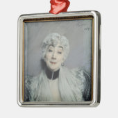 Portret van het graafschap Martel de Janville Metalen Ornament (Links)