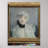 Portret van het graafschap Martel de Janville Poster (Voorkant)