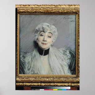 Portret van het graafschap Martel de Janville Poster