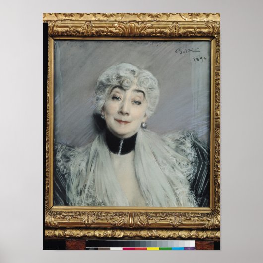 Portret van het graafschap Martel de Janville Poster (Voorkant)