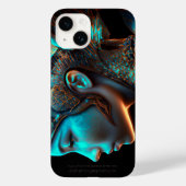 Portret van het Japanse Profiel van de Elektrocybe Case-Mate iPhone Case (Achterkant)