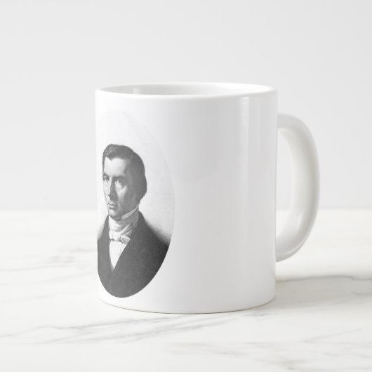 Portret van het Klassieke Liberaal Bastiat Frederi Grote Koffiekop (Voorkant rechts)