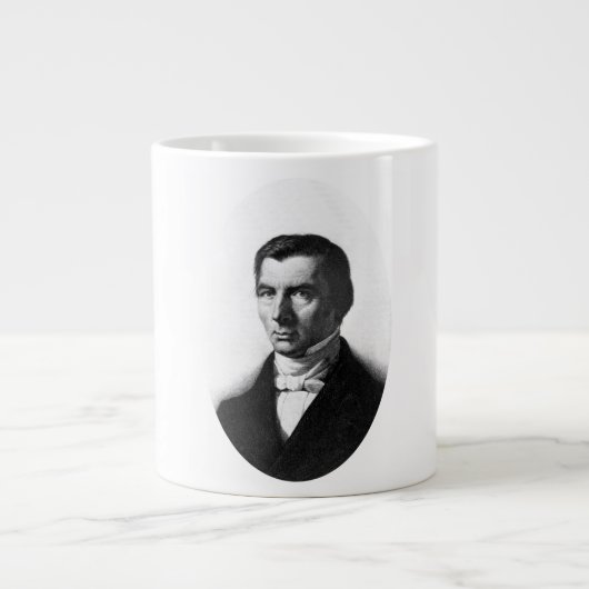 Portret van het Klassieke Liberaal Bastiat Frederi Grote Koffiekop (Voorkant)