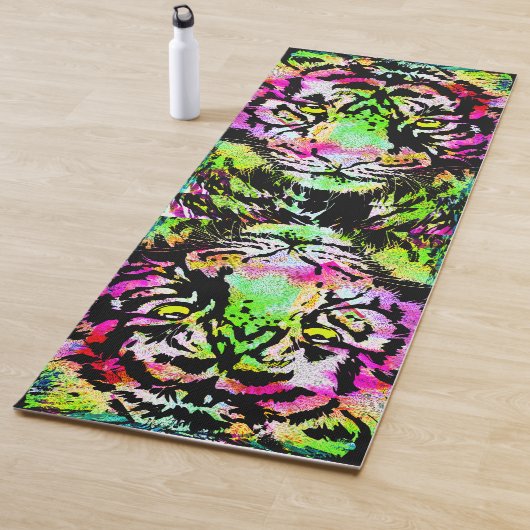 Portret van het kleurrijke tijgerhoofd - Mat van T (In situ)