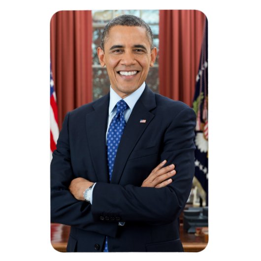 Portret van het Oval Office, Obama Barack, preside Magneet (Verticaal)